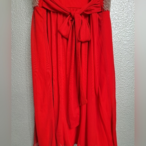 City Triangle Red Special Occasion/Holiday Dress With Rhinestones    Size M - Picture 13 of 15